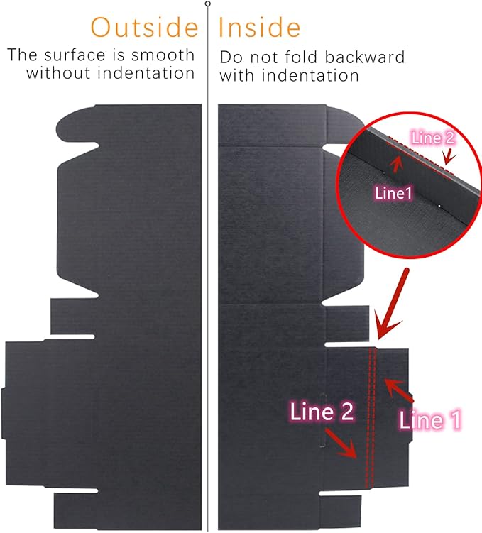 Small Black Shipping Boxes for Small Business Pack of 25-9x6x3 inches Cardboard - Image 6