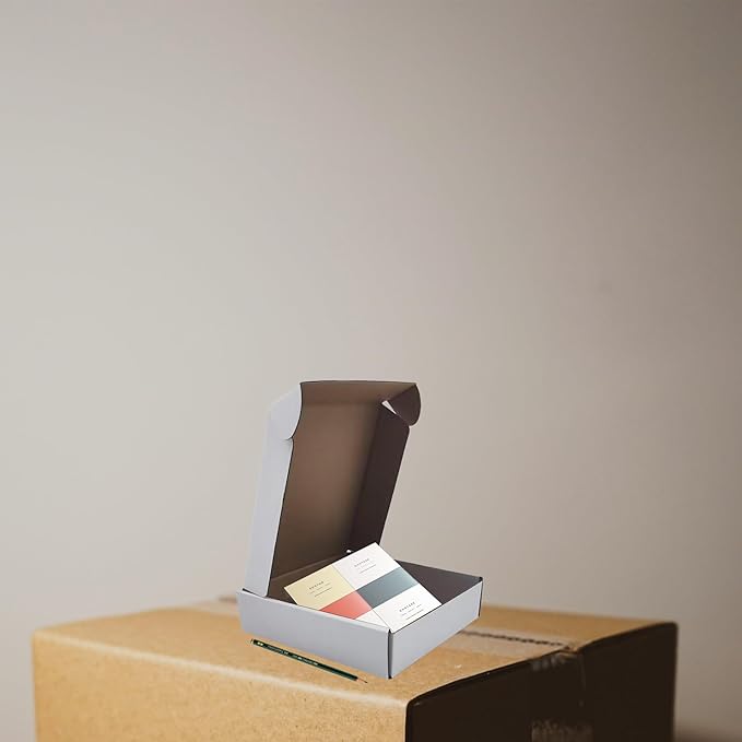 6x6x1.5 inch White Shipping Boxes 50 Pack, Small Corrugated Cardboard Mailer - Image 9