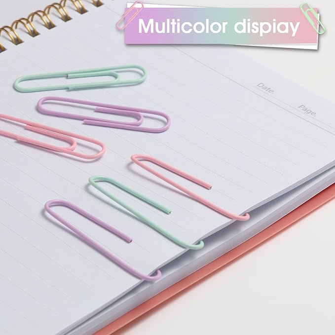Pastel Jumbo Paper Clips, School and Office Use - Image 4