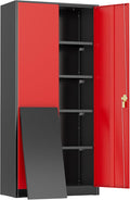 Greenvelly Metal Storage Cabinet, Lockable Steel Cabinet by Greenvelly