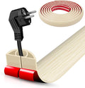 Floor Cord Cover Self Adhesive Cord Hider, 10FT Cable Management, Extension by DBHXXMB-HH