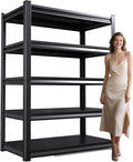 81" H Garage Shelving Heavy Duty Storage Shelves Adjustable Garage Shelves 5 by AOJUFEO