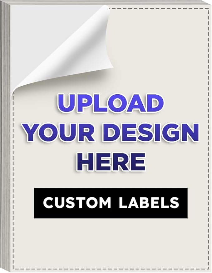 Custom Bright Neon Color Labels, Print Your Own Stickers, Upload Your Design by SSuperfinePrinting