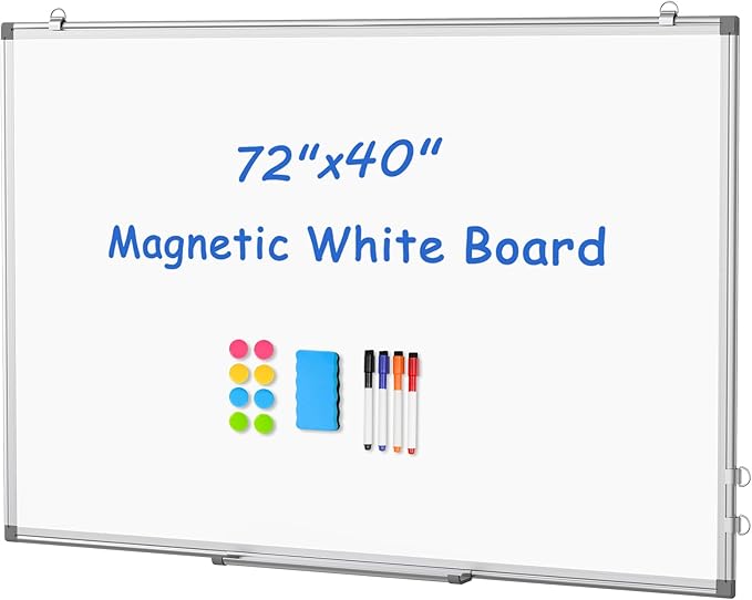 WALGLASS Large Dry Erase White Board by WALGLASS