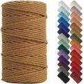 NOANTA Coffee Macrame Cord 4mm x 109yards, Colored Cotton Rope Macrame Yarn by NOANTA