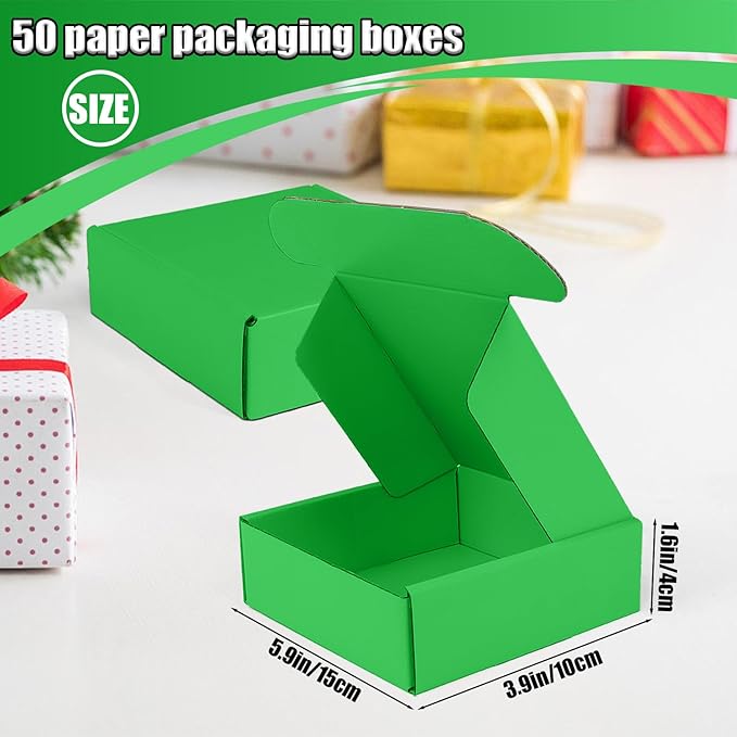 Small Shipping Boxes, 50 Pack Cardboard Box Corrugated Mailer Boxes Small - Image 3