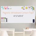Set of Magnetic whiteboard Contact Paper, Measures 47.2 by 23.6 inches Large by mCare