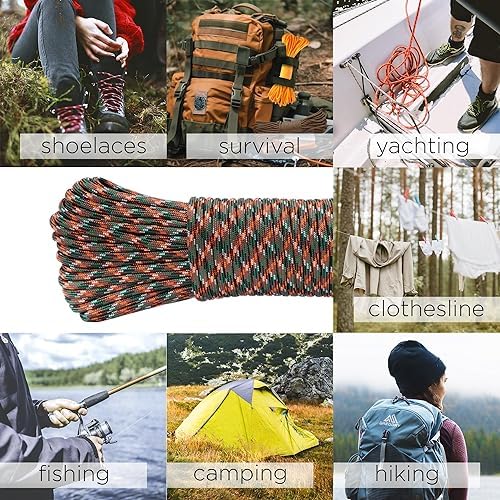 Paracord Rope 550 lb 4mm – Parachute Cord – Utility Camping Rope - Image 6