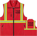 YOWESHOP Lightweight Zip-Up Safety Vest by YOWESHOP