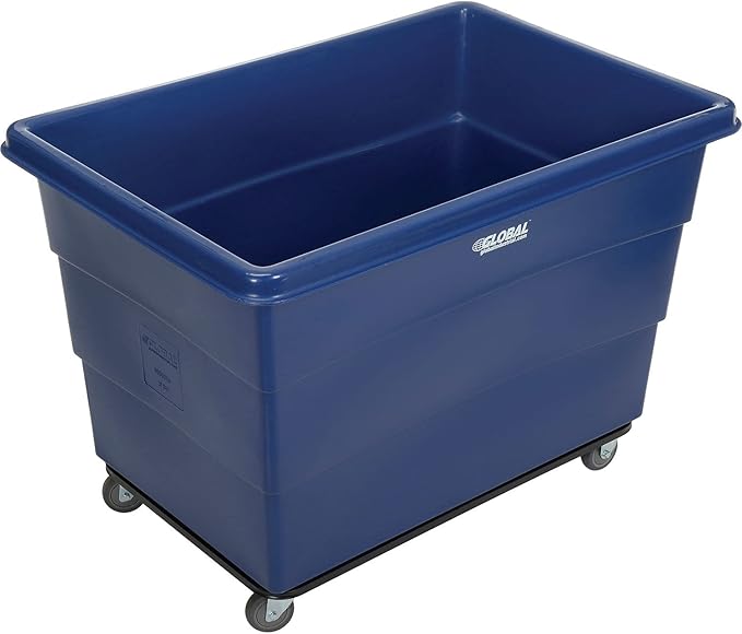 Global Industrial 20 Bushel Plastic Bulk Box Truck, Steel Chassis Base - Image 2