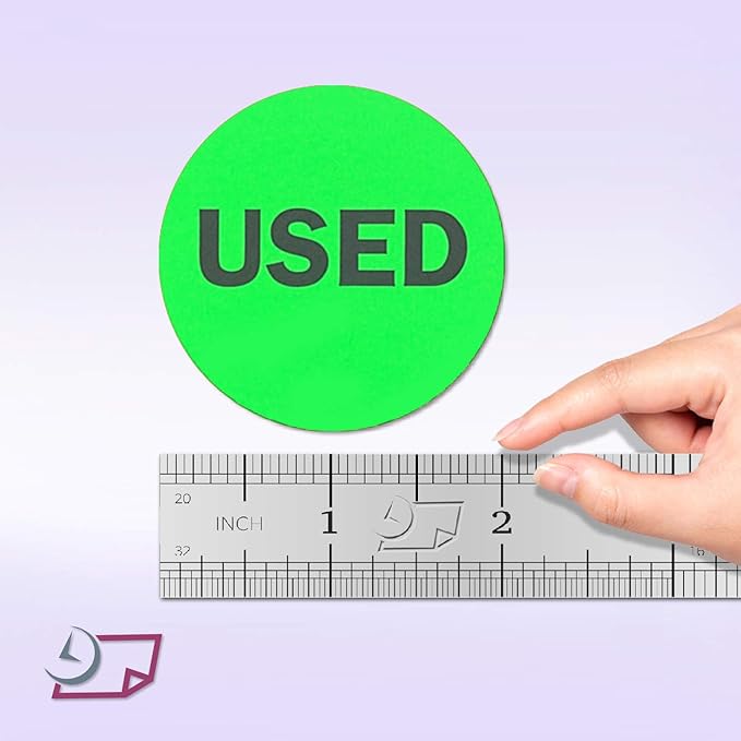 NextDayLabels - 2" Round Green Inventory Control/Date Color Coding Labels - Image 4