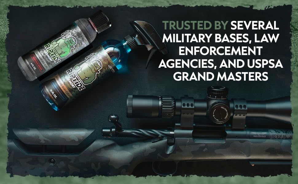 Riptide Armory Advanced Gun Cleaner & CLP+ Graphene 2 Step Kit - Clean, Lube, Protect Long-Lasting Formula - Nano Coat Technology - Veteran Founded & Formulated by Former US Navy Seal - Image 6