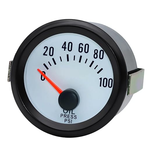 2" 52mm Oil Pressure Gauge 0-100 PSI Digital Blue LED Press Meter - Image 2