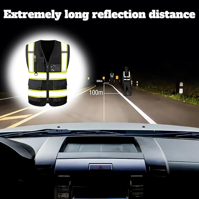 Custom Safety Vest High Visibility Reflective Vests - Image 5