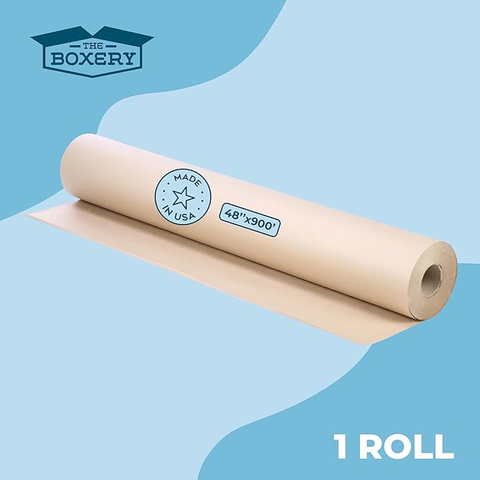 The Boxery Kraft/Brown Kraft Paper Roll, 48” x 10, 800”-40lb. Thickness-Brown - Image 3