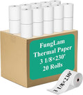 3 1/8" x 230' Thermal Paper Receipt Rolls, Cash Registers, Credit Card by FungLam