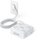 6.5Ft Power Strip with Surge Protector, 8 Outlets 4 USB Ports Extension Cord by SMALLRT