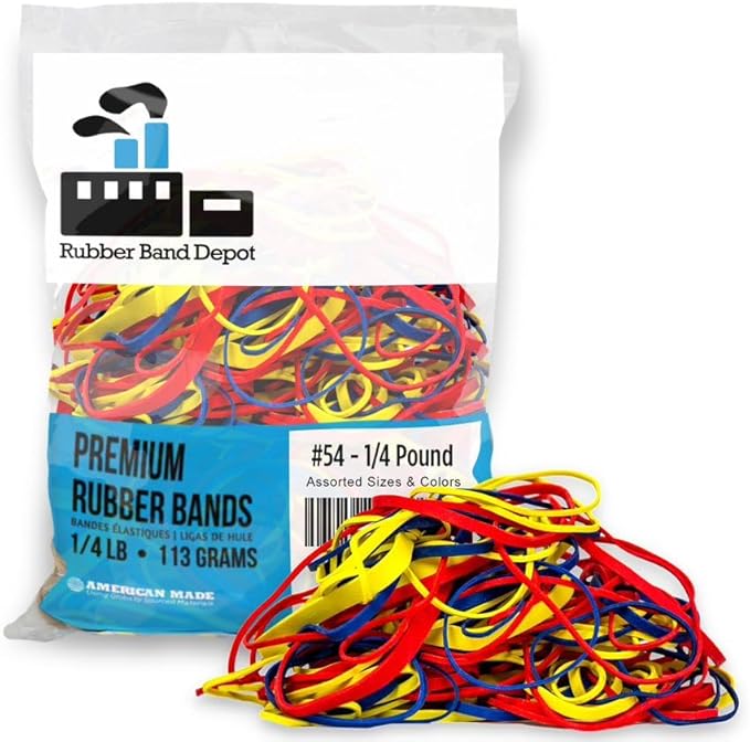 Rubber Band Depot, Size #54, Everyday Rubber Bands by The+Office-Pros