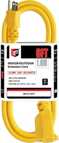 EP 6 Ft Outdoor Extension Cord, 12/3 SJTW Heavy Duty Extension Cable by ENERGYPRO