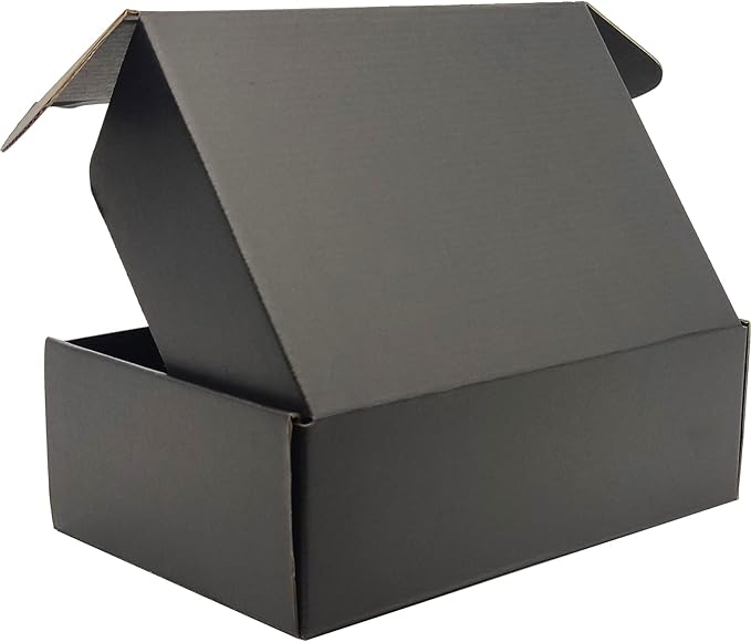 Small Black Shipping Boxes for Small Business Pack of 25-9x6x3 inches Cardboard - Image 4