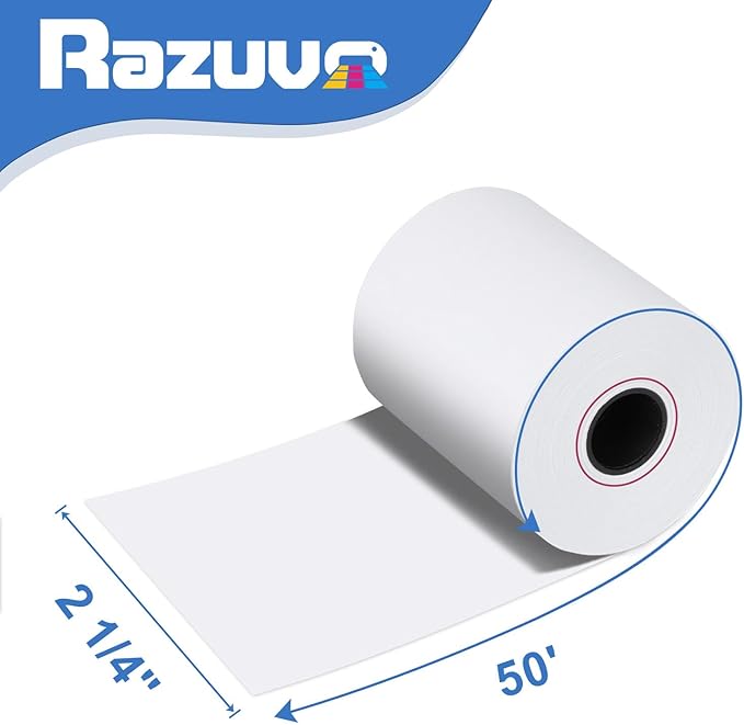 50 Rolls- 2 1/4 X 50 Thermal Receipt Paper Rolls- Fits All Pos Cash Registers - Image 2