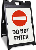 SmartSign 24" x 18" Do Not Enter Sidewalk Sign Kit, Two-Sided A-Frame, USA Made by SmartSign