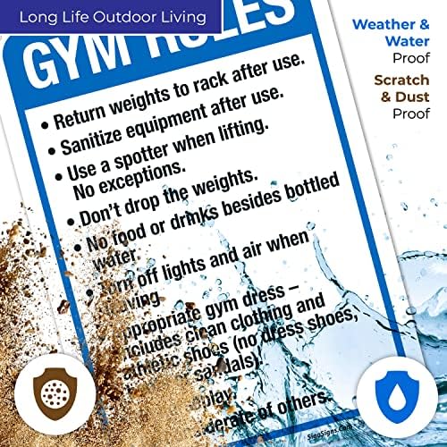 Gym Rules Return Weights to Rack After Use Sanitize Equipment After Use - Image 4
