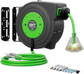 50 FT Retractable Extension Cord Reel, Heavy Duty 12AWG/3C SJTOW Power Cord by ISLEWIRE