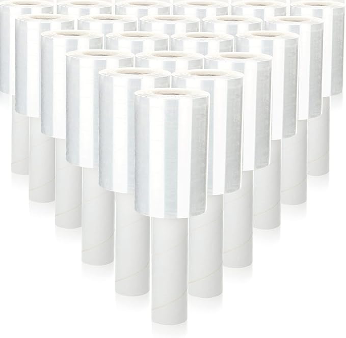 Sherr 20 Pack 5 Inch Stretch Shrink Film Roll Clear Plastic Wrap by Sherr