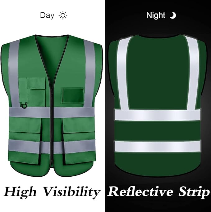 BeautyWill 10/20 Pack Custom Logo Safety Vest, Bulk High Visibility Class 2 - Image 4