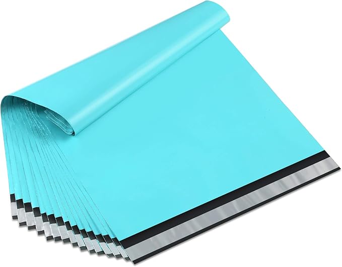UCGOU Poly Mailers 10x13 Inch Teal 100 Pack Shipping Bags #4 Strong Mailing by UCGOU