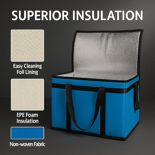 XXXL Insulated Food Delivery Bag Cooler Bags Keep Food Warm Catering Therma - Image 9