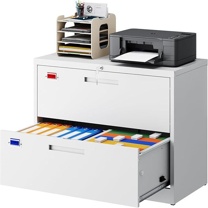 2 Drawer File Cabinet, Lateral Filing Cabinets by PEUKC