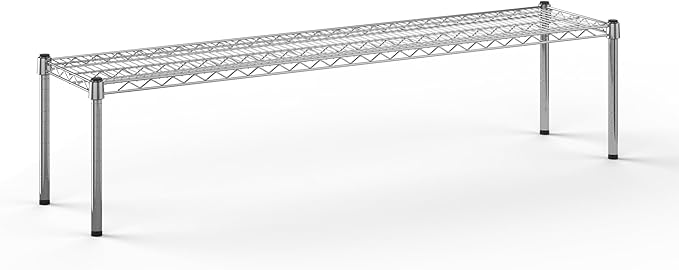 14''W x 60''L x 14''H Chrome Plated Wire Dunnage Rack | Off The Floor Storage by Regal+Altair