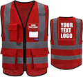 A-SAFETY High Visibility Reflective Safety Vest Customize Logo by A-SAFETY