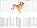 Full Metal Freestanding Dog Gate by SNUOWU