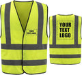 AYKRM 12 colour High visibility viz vest hi vis viz reflective work by AYKRM