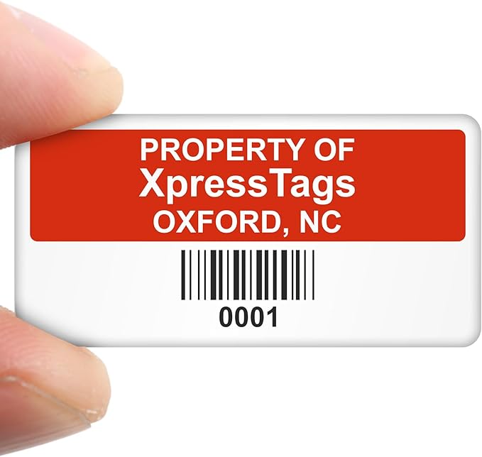 XpressTags 0.75"x1.5" Sequentially Custom Asset Barcoded Labels - Image 8