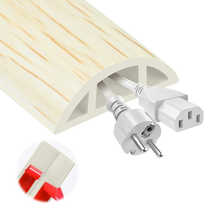 MYFAMIREA 10FT Floor Cord Cover by MYFAMIREA
