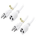 Cable Matters 2-Pack 16 AWG Heavy Duty 13A Power Extension Cord - 10ft by CableMatters