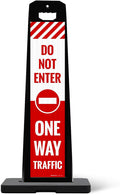 Do Not Enter One Way Traffic Vertical Panel Sign Kit, Double Sided 3M Engineer by SigoSigns