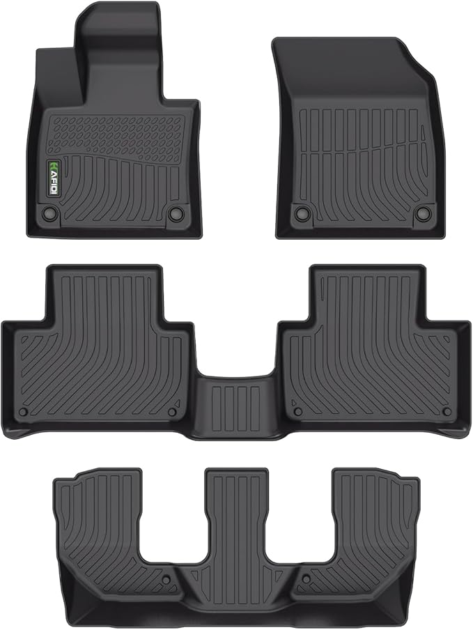 HAFIDI® Floor Mats Fit for 2021-2025 Volvo XC90 Recharge 7 Seats All Weather by HAFIDI