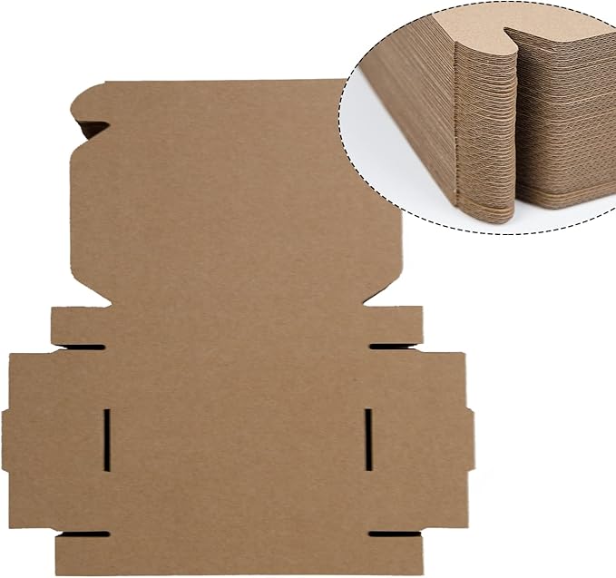 50 Pack 6x4x1 Inches Small Shipping Boxes, Moving Mailing Packing Box - Image 3