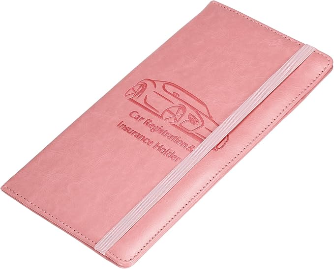 HARFINGTON Car Registration and Insurance Holder 9.45" x 5.04" PU Leather by HARFINGTON