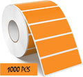 3 × 1 Inches Orange Rectangle Color Coding Labels 1000 PCS, Self-Adhesive by Meitaat