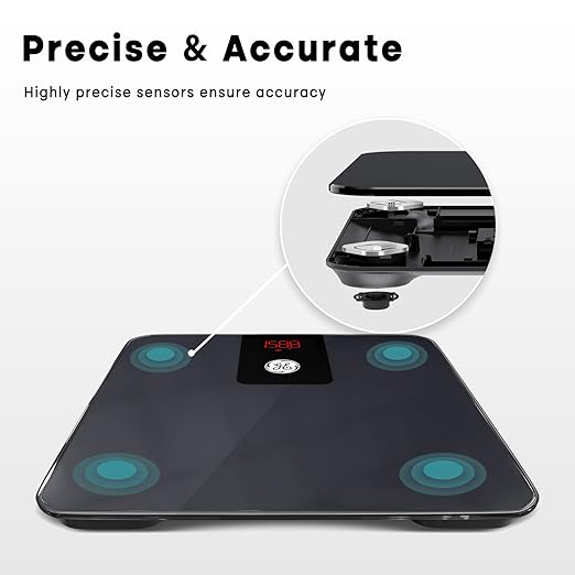 GE Digital Bathroom Scale for Weight, Smart Bluetooth Body Weight and BMI - Image 5