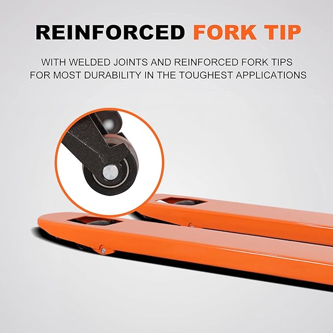 Tory Carrier Pallet Jack 5500 Lb. Capacity, Manual Pallet Truck 21 x 48 Forks - Image 6