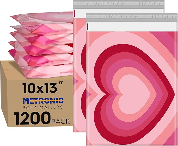 Metronic Poly Mailers 10x13" 1200pc Bulk Shipping Bags by METRONIC