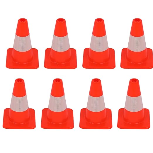 8 Pack 12" Traffic Safety Cones by YOURSAFETYOURPRIORITY