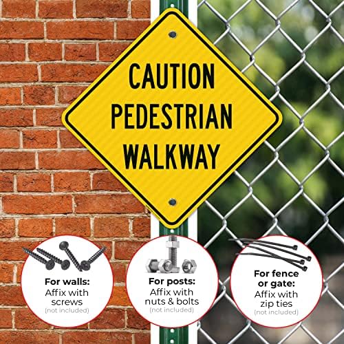 Pedestrian Walkway Sign, - Image 4